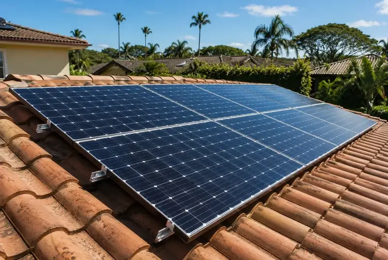 Installation de panneaux solaires à Issel